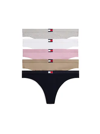 TOMMY HILFIGER | String 5er Pkg. dunkelrot | bunt